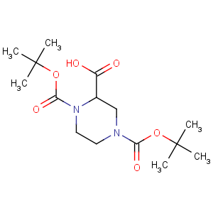 CAS No:181955-79-3 1,4-bis[(2-methylpropan-2-yl)oxycarbonyl]piperazine-2-carboxylic acid