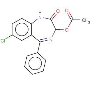 CAS No:1824-74-4 2H-1,4-Benzodiazepin-2-one,3-(acetyloxy)-7-chloro-1,3-dihydro-5-phenyl-