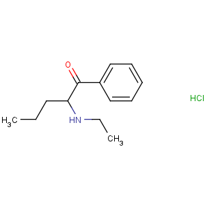 CAS No:18268-16-1 1-Pentanone,2-(ethylamino)-1-phenyl-, hydrochloride (1:1)