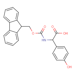 CAS No:182883-41-6 (2S)-2-(9H-fluoren-9-ylmethoxycarbonylamino)-2-(4-hydroxyphenyl)acetic<br />acid