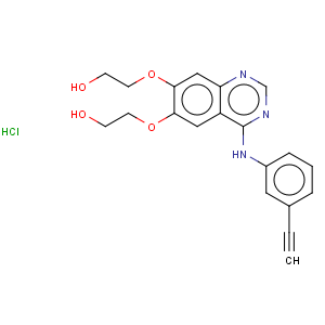 CAS No:183320-12-9 Ethanol,2-[[4-[(3-ethynylphenyl)amino]-6-(2-hydroxyethoxy)-7-quinazolinyl]oxy]-,hydrochloride (1:1)