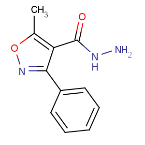 CAS No:18336-75-9 5-methyl-3-phenyl-1,2-oxazole-4-carbohydrazide