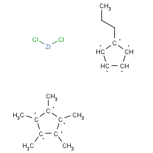 CAS No:183541-62-0 Zirconium,dichloro[(1,2,3,4,5-h)-1,2,3,4,5-pentamethyl-2,4-cyclopentadien-1-yl][(1,2,3,4,5-h)-1-propyl-2,4-cyclopentadien-1-yl]-