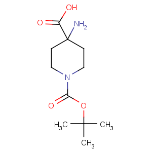 CAS No:183673-71-4 4-amino-1-[(2-methylpropan-2-yl)oxycarbonyl]piperidine-4-carboxylic acid