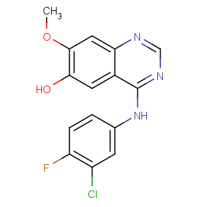 CAS No:184475-71-6 4-(3-chloro-4-fluoroanilino)-7-methoxyquinazolin-6-ol