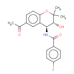 CAS No:184653-84-7 Benzamide,N-[(3R,4S)-6-acetyl-3,4-dihydro-3-hydroxy-2,2-dimethyl-2H-1-benzopyran-4-yl]-4-fluoro-