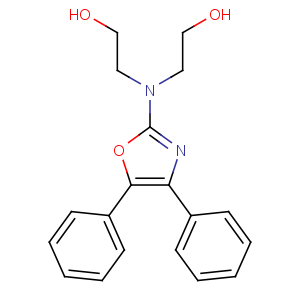 CAS No:18471-20-0 2-[(4,5-diphenyl-1,3-oxazol-2-yl)-(2-hydroxyethyl)amino]ethanol