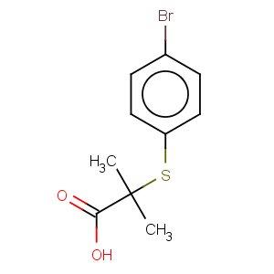 CAS No:18527-16-7 Propanoic acid,2-[(4-bromophenyl)thio]-2-methyl-