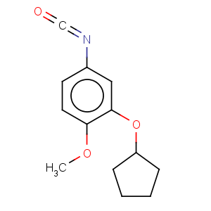 CAS No:185300-51-0 Benzene,2-(cyclopentyloxy)-4-isocyanato-1-methoxy-