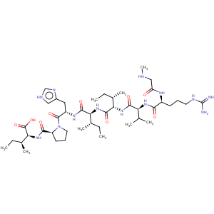 CAS No:185461-45-4 L-Isoleucine,N-methylglycyl-L-arginyl-L-valyl-L-isoleucyl-L-isoleucyl-L-histidyl-L-prolyl-