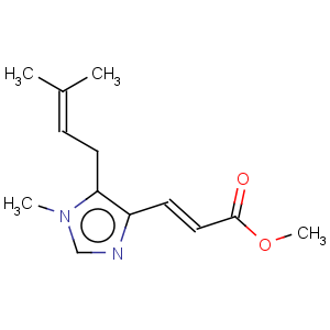 CAS No:185681-81-6 2-Propenoic acid,3-[1-methyl-5-(3-methyl-2-buten-1-yl)-1H-imidazol-4-yl]-, methyl ester, (2E)-