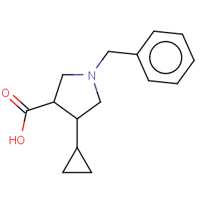 CAS No:186203-60-1 3-Pyrrolidinecarboxylicacid, 4-cyclopropyl-1-(phenylmethyl)-