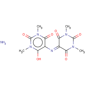 CAS No:18641-48-0 2,4,6(1H,3H,5H)-Pyrimidinetrione,1,3-dimethyl-5-[(tetrahydro-1,3-dimethyl-2,4,6-trioxo-5(2H)-pyrimidinylidene)amino]-,ion(1-), ammonium (1:1)