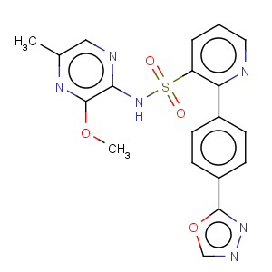 CAS No:186497-07-4 3-Pyridinesulfonamide,N-(3-methoxy-5-methyl-2-pyrazinyl)-2-[4-(1,3,4-oxadiazol-2-yl)phenyl]-