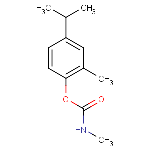 CAS No:18659-24-0 Phenol,3-methyl-4-(1-methylethyl)-, 1-(N-methylcarbamate)