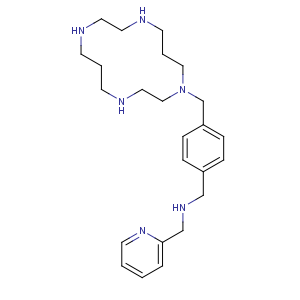 CAS No:18718-10-0 N-(pyridin-2-ylmethyl)-1-[4-(1,4,8,<br />11-tetrazacyclotetradec-1-ylmethyl)phenyl]methanamine