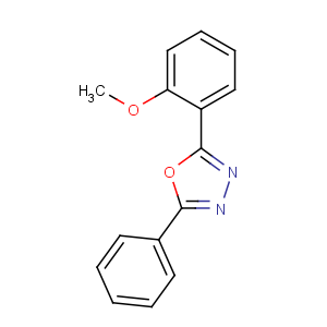 CAS No:1874-42-6 2-(2-methoxyphenyl)-5-phenyl-1,3,4-oxadiazole