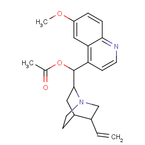 CAS No:18797-86-9 [(R)-[(2S,4R,<br />5R)-5-ethenyl-1-azabicyclo[2.2.2]octan-2-yl]-(6-methoxyquinolin-4-yl)<br />methyl] acetate