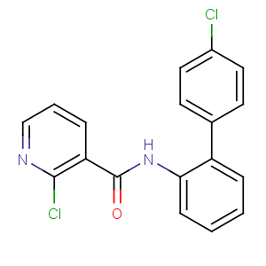CAS No:188425-85-6 2-chloro-N-[2-(4-chlorophenyl)phenyl]pyridine-3-carboxamide