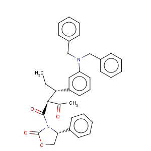 CAS No:188559-10-6 1,3-Butanedione,2-[(1S)-1-[3-[bis(phenylmethyl)amino]phenyl]propyl]-1-[(4R)-2-oxo-4-phenyl-3-oxazolidinyl]-,(2S)-