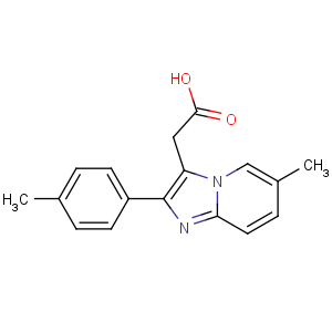 CAS No:189005-44-5 2-[6-methyl-2-(4-methylphenyl)imidazo[1,2-a]pyridin-3-yl]acetic acid