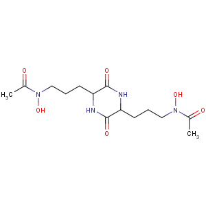 CAS No:18928-00-2 N-[3-[5-[3-[acetyl(hydroxy)amino]propyl]-3,<br />6-dioxopiperazin-2-yl]propyl]-N-hydroxyacetamide