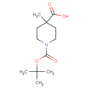 CAS No:189321-63-9 4-methyl-1-[(2-methylpropan-2-yl)oxycarbonyl]piperidine-4-carboxylic<br />acid