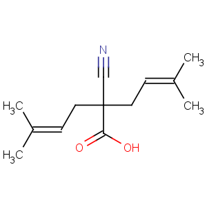 CAS No:189640-37-7 2-cyano-5-methyl-2-(3-methylbut-2-enyl)hex-4-enoic acid