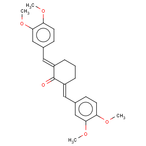CAS No:18977-33-8 Cyclohexanone,2,6-bis[(3,4-dimethoxyphenyl)methylene]-