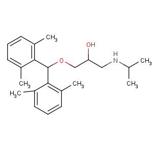 CAS No:19179-78-3 1-[bis(2,6-dimethylphenyl)methoxy]-3-(propan-2-ylamino)propan-2-ol