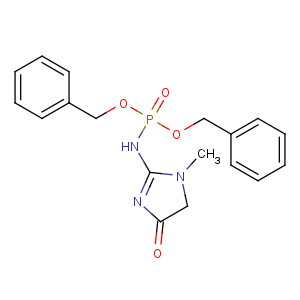 CAS No:19208-69-6 2-[bis(phenylmethoxy)phosphorylamino]-3-methyl-4H-imidazol-5-one