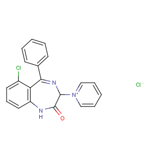 CAS No:1926-48-3 6-chloro-5-phenyl-3-pyridin-1-ium-1-yl-1,3-dihydro-1,<br />4-benzodiazepin-2-one