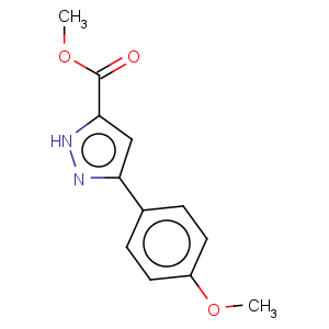 CAS No:192701-83-0 1H-Pyrazole-3-carboxylicacid, 5-(4-methoxyphenyl)-, methyl ester