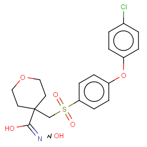 CAS No:193022-04-7 4-[4-(4-Chlorophenoxy)phenylsulfonylmethyl]tetrahydropyran-4-carbohydroxamic acid