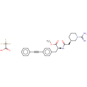 CAS No:193744-04-6 L-Phenylalanine,N-[[(3R)-1-(aminoiminomethyl)-3-piperidinyl]acetyl]-4-(phenylethynyl)-, methylester (9CI)