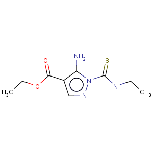 CAS No:19375-62-3 1H-Pyrazole-4-carboxylicacid, 5-amino-1-[(ethylamino)thioxomethyl]-, ethyl ester