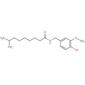 CAS No:19408-84-5 N-[(4-hydroxy-3-methoxyphenyl)methyl]-8-methylnonanamide