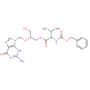 CAS No:194154-40-0 [2-[(2-amino-6-oxo-3H-purin-9-yl)methoxy]-3-hydroxypropyl]<br />(2S)-3-methyl-2-(phenylmethoxycarbonylamino)butanoate