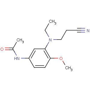 CAS No:19433-94-4 N-[3-[2-cyanoethyl(ethyl)amino]-4-methoxyphenyl]acetamide