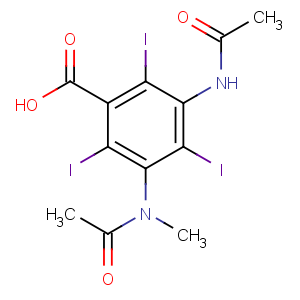 CAS No:1949-45-7 3-acetamido-5-[acetyl(methyl)amino]-2,4,6-triiodobenzoic acid
