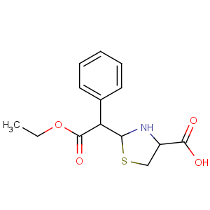 CAS No:1950-36-3 2-(2-ethoxy-2-oxo-1-phenylethyl)-1,3-thiazolidine-4-carboxylic acid