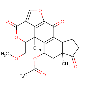 CAS No:19545-26-7 3H-Furo[4,3,2-de]indeno[4,5-h]-2-benzopyran-3,6,9-trione,11-(acetyloxy)-1,6b,7,8,9a,10,11,11b-octahydro-1-(methoxymethyl)-9a,11b-dimethyl-,(1S,6bR,9aS,11R,11bR)-
