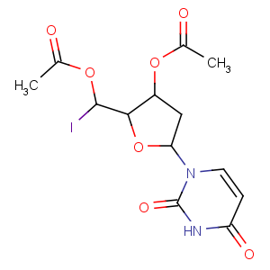 CAS No:1956-30-5 [2-[acetyloxy(iodo)methyl]-5-(2,4-dioxopyrimidin-1-yl)oxolan-3-yl]<br />acetate