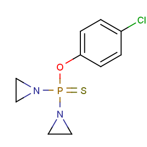 CAS No:19675-24-2 Phosphinothioic acid,bis(1-aziridinyl)-, O-(4-chlorophenyl) ester (9CI)