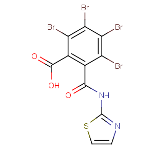 CAS No:19692-03-6 Benzoic acid,2,3,4,5-tetrabromo-6-[(2-thiazolylamino)carbonyl]-