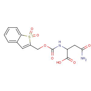 CAS No:197245-31-1 (2S)-4-amino-2-[(1,<br />1-dioxo-1-benzothiophen-2-yl)methoxycarbonylamino]-4-oxobutanoic acid