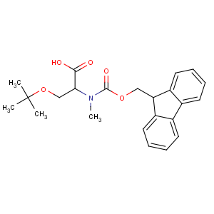CAS No:197632-77-2 (2S)-2-[9H-fluoren-9-ylmethoxycarbonyl(methyl)amino]-3-[(2-methylpropan-<br />2-yl)oxy]propanoic acid