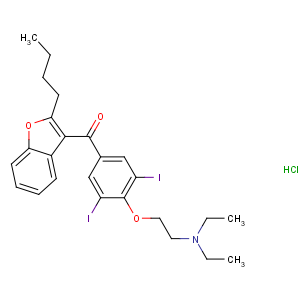 CAS No:19774-82-4 (2-butyl-1-benzofuran-3-yl)-[4-[2-(diethylamino)ethoxy]-3,<br />5-diiodophenyl]methanone