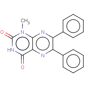 CAS No:19845-24-0 2,4(1H,3H)-Pteridinedione,1-methyl-6,7-diphenyl-