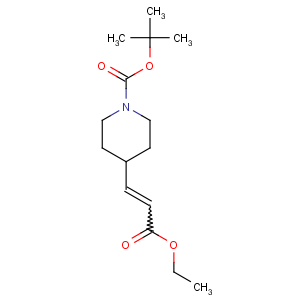 CAS No:198895-61-3 tert-butyl 4-[(E)-3-ethoxy-3-oxoprop-1-enyl]piperidine-1-carboxylate